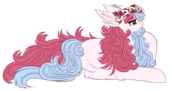 Size: 1797x958 | Tagged: safe, artist:inspiredpixels, oc, oc only, pony, female, floral head wreath, flower, mare, simple background, solo, transparent background