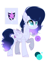 Size: 1920x2619 | Tagged: safe, artist:stardustshadowsentry, oc, oc only, oc:cloudy moonlight, pegasus, pony, female, mare, offspring, parent:soarin', parent:twilight sparkle, parents:soarlight, simple background, solo, transparent background