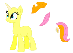 Size: 568x419 | Tagged: safe, artist:firestarartist, brights brightly, pony, unicorn, g3, g4, base, g3 to g4, generation leap, simple background, solo, white background