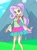 Size: 759x1015 | Tagged: safe, artist:xjleiu, fluttershy, human, equestria girls, friendship through the ages, g4, alternate hairstyle, braid, braided ponytail, clothes, dress, eyeshadow, female, field, folk fluttershy, jewelry, makeup, necklace, ponytail, solo