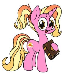 Size: 2190x2483 | Tagged: safe, artist:derpyalex2, luster dawn, pony, unicorn, g4, the last problem, book, cute, high res, holding, lusterbetes, open mouth, simple background, transparent background