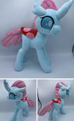 Size: 778x1280 | Tagged: safe, artist:glacidea, ocellus, changedling, changeling, g4, female, irl, multiple views, photo, plushie, solo, toy