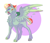 Size: 2300x2000 | Tagged: safe, artist:cactiflowers, oc, oc only, oc:retro dash, pegasus, pony, high res, male, offspring, parent:rainbow dash, parent:zephyr breeze, parents:zephdash, solo, stallion