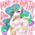 Size: 2536x2559 | Tagged: safe, artist:maren, princess celestia, alicorn, pony, g4, crown, duality, eyes closed, happy birthday, high res, jewelry, regalia, style emulation