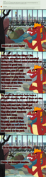 Size: 900x3445 | Tagged: safe, artist:queencold, garble, dragon, ask garble, g4, displeased, happy, manehattan, solo