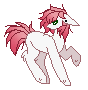 Size: 88x90 | Tagged: safe, artist:inspiredpixels, oc, oc only, pony, animated, floppy ears, gif, pixel art, simple background, solo, transparent background