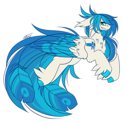 Size: 1176x1130 | Tagged: safe, artist:inspiredpixels, oc, oc only, pegasus, pony, colored hooves, colored wings, floppy ears, folded wings, looking at you, profile, simple background, solo, transparent background, wings