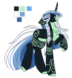 Size: 1011x1088 | Tagged: safe, artist:inspiredpixels, oc, oc only, pony, unicorn, blushing, coat markings, curved horn, floppy ears, horn, looking at you, raised hoof, reference sheet, simple background, solo, transparent background
