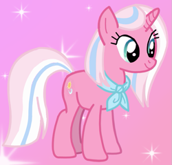 Size: 665x635 | Tagged: safe, artist:goldlines005, clear sky, pony, unicorn, g4, eyelashes, female, horn, mare, smiling, solo