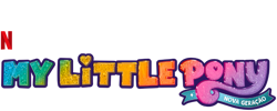 Size: 625x250 | Tagged: safe, part of a set, g5, my little pony: a new generation, official, brazil, my little pony: a new generation logo, name translation, netflix, no pony, part of a series, portuguese, simple background, text, transparent background