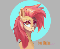 Size: 2883x2356 | Tagged: safe, artist:i love hurt, oc, oc only, oc:mimi, earth pony, pony, bust, female, high res, looking at you, pink hair, portrait, simple background, solo