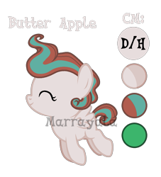 Size: 969x1069 | Tagged: safe, artist:marrayala, oc, oc only, oc:butter apple, pegasus, pony, baby, baby pony, colt, eyes closed, male, offspring, parent:big macintosh, parent:fluttershy, parents:fluttermac, reference sheet, simple background, solo, transparent background, watermark