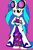 Size: 1336x2048 | Tagged: safe, artist:tenebrousmelancholy, dj pon-3, vinyl scratch, unicorn, anthro, unguligrade anthro, g4, clothes, digital art, female, glasses, leggings, mare, simple background, skirt, solo, tight clothing, vinyl's glasses