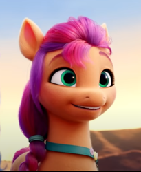 Size: 418x511 | Tagged: safe, screencap, sunny starscout, earth pony, pony, g5, my little pony: a new generation, spoiler:my little pony: a new generation, 3d, cropped, cute, excited, female, mare, smiling, solo, sunnybetes