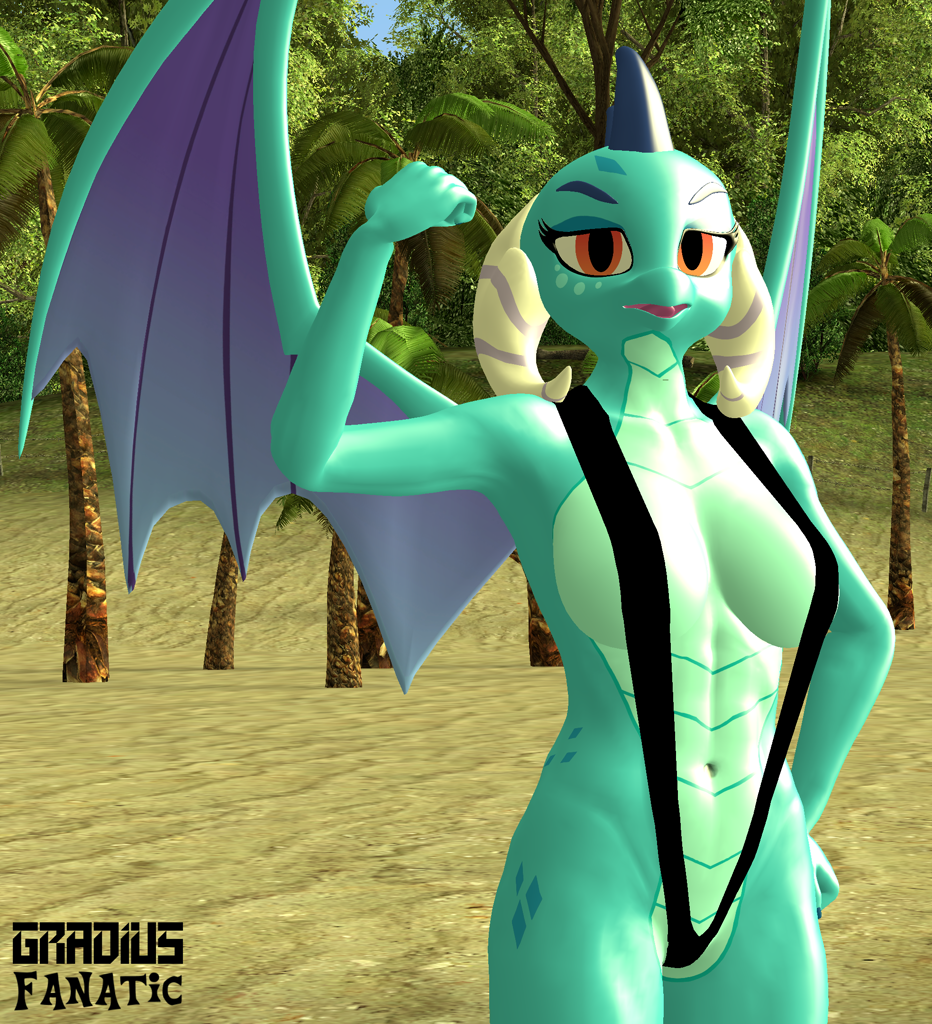 Anthro dragon 3d