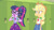 Size: 3410x1920 | Tagged: safe, screencap, applejack, sci-twi, twilight sparkle, best trends forever, best trends forever: pinkie pie, equestria girls, g4, my little pony equestria girls: better together, applejack's hat, belt, bowtie, clothes, confetti, cowboy hat, cutie mark, cutie mark on clothes, denim skirt, duo, duo female, eyes closed, female, frown, geode of super strength, geode of telekinesis, glasses, hat, lockers, magical geodes, open mouth, ponytail, pre sneeze, shrunken pupils, skirt, sneezing