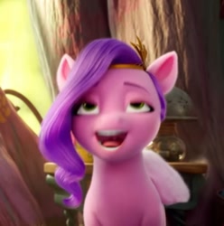 Size: 488x492 | Tagged: safe, screencap, pipp petals, pony, g5, my little pony: a new generation, spoiler:my little pony: a new generation, 3d, 420 blaze it, faic, female, great moments in animation, mare, mawshot, open mouth, out of context, smoke weed everyday, uvula
