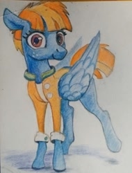 Size: 685x900 | Tagged: safe, artist:ponsce, windy whistles, pony, g4, solo, traditional art