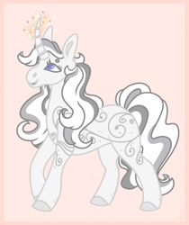 Size: 907x1080 | Tagged: safe, artist:skior, princess silver swirl, pony, unicorn, g2, solo