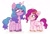 Size: 1219x830 | Tagged: safe, artist:myscherri, izzy moonbow, pipp petals, pegasus, pony, unicorn, g5, my little pony: a new generation, ..., duo, female, izzy is tol, looking at each other, mare, marelet, pipp is short, simple background, unshorn fetlocks, white background
