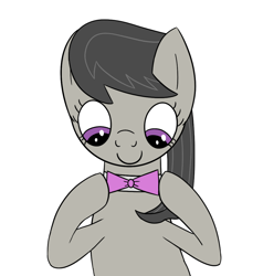 Size: 1018x1068 | Tagged: safe, artist:librarylonging, octavia melody, earth pony, pony, g4, bow, bowtie, simple background, solo, white background