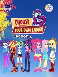 Size: 720x960 | Tagged: safe, applejack, fluttershy, pinkie pie, rainbow dash, rarity, sci-twi, sunset shimmer, twilight sparkle, equestria girls, g4, my little pony equestria girls: choose your own ending, dvd, dvd cover, music festival outfit, perdana record