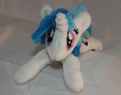 Size: 1669x1304 | Tagged: safe, artist:bastler, dj pon-3, vinyl scratch, pony, unicorn, g4, female, irl, lying down, mare, photo, plushie, prone, solo