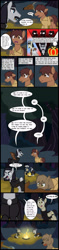 Size: 1280x5402 | Tagged: safe, artist:mr100dragon100, oc, oc:thomas the wolfpony, deer, earth pony, pegasus, pony, vampire, vampony, wolf, wolf pony, comic:a king's journey home, carnivore, comic, dark forest au's dracula, dark forest au's phantom of the opera (erik), fireplace, food, forest, meat