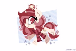 Size: 3500x2370 | Tagged: safe, artist:spacekitsch, oc, oc only, oc:red palette, pony, unicorn, high res, solo