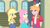 Size: 3410x1920 | Tagged: safe, screencap, applejack, big macintosh, fluttershy, bird, chicken, equestria girls, fluttershy's butterflies, fluttershy's butterflies: applejack, g4, my little pony equestria girls: better together, applejack's hat, belt, clothes, cowboy hat, cutie mark, cutie mark on clothes, denim skirt, egg, female, geode of fauna, geode of super strength, hat, jewelry, magical geodes, male, necklace, skirt