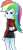 Size: 1000x2182 | Tagged: safe, artist:mr-breadman, rainbow dash, equestria girls, g4, ass, butt, clothes, dreamworks face, female, hand on hip, looking at you, looking back, looking back at you, rainbutt dash, rear view, sexy, show accurate, simple background, smiling, smiling at you, smirk, solo, stupid sexy rainbow dash, transparent background, vector