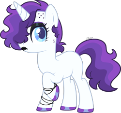 Size: 2309x2159 | Tagged: safe, artist:kurosawakuro, oc, pony, unicorn, base used, female, high res, lipstick, mare, offspring, parent:double diamond, parent:rarity, parents:diamond duo, simple background, solo, transparent background