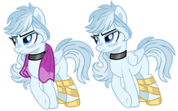 Size: 1280x799 | Tagged: safe, artist:princess-kitsune-tsu, oc, oc only, pegasus, pony, base used, choker, female, mare, offspring, parent:double diamond, parent:rainbow dash, parents:doubledash, simple background, solo, transparent background