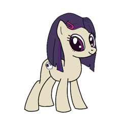 Size: 384x384 | Tagged: safe, artist:phineasmania, earth pony, pony, eyelashes, female, mare, ponified, simple background, smiling, solo, transparent background