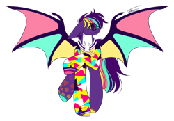 Size: 1603x1117 | Tagged: safe, artist:inspiredpixels, oc, oc only, pony, bat wings, blushing, floppy ears, glasses, raised hoof, raised leg, simple background, solo, spread wings, transparent background, wings