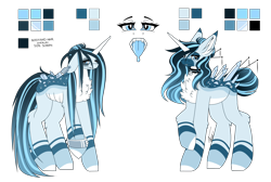 Size: 2478x1666 | Tagged: safe, artist:inspiredpixels, oc, oc only, pony, coat markings, colored hooves, crystal, pale belly, reference sheet, simple background, socks (coat markings), solo, transparent background