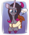 Size: 996x1200 | Tagged: safe, artist:thescornfulreptilian, arizona (tfh), oleander (tfh), classical unicorn, cow, pony, unicorn, them's fightin' herds, cloven hooves, community related, horn, hug, leonine tail, unshorn fetlocks