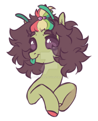 Size: 1024x1262 | Tagged: safe, artist:lynesssan, oc, oc only, oc:bugsy, pony, antennae, bust, deviantart watermark, female, obtrusive watermark, portrait, simple background, solo, tongue out, transparent background, watermark