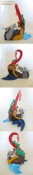 Size: 346x1844 | Tagged: safe, artist:stumppa, discord, draconequus, g4, clay, craft, irl, laughing, photo, sculpture, solo