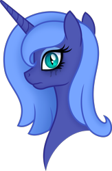 Size: 4500x6884 | Tagged: safe, artist:negatif22, princess luna, alicorn, pony, g4, absurd resolution, bust, crying, distressed, female, mare, s1 luna, simple background, slit pupils, solo, transparent background, vector