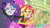 Size: 3410x1920 | Tagged: safe, screencap, rarity, sunset shimmer, display of affection, equestria girls, g4, my little pony equestria girls: better together, clothes, crying, cutie mark, cutie mark on clothes, eyes closed, female, geode of empathy, hairpin, jacket, jewelry, leather, leather jacket, magical geodes, makeup, marshmelodrama, mascara, mascarity, necklace, open mouth, rarity being rarity, running makeup