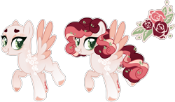 Size: 4639x2700 | Tagged: safe, artist:vintage-owll, oc, oc only, oc:red rosy, pegasus, pony, bald, female, mare, simple background, solo, transparent background