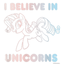 Size: 700x750 | Tagged: safe, rarity, pony, unicorn, g4, official, cropped, design, female, mare, merchandise, outline, shirt design, simple background, solo, text, transparent background