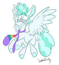 Size: 821x900 | Tagged: safe, artist:vampiredrooling, feather flatterfly, pegasus, pony, g4, colored hooves, glasses, male, necktie, scared, simple background, solo, stallion, transparent background, worried