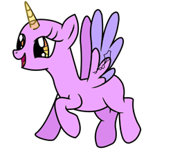 Size: 1332x1161 | Tagged: safe, artist:goldlines005, oc, oc only, alicorn, pony, alicorn oc, base, eyelashes, female, horn, mare, open mouth, simple background, smiling, solo, transparent background, two toned wings, wings