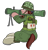 Size: 2143x2228 | Tagged: safe, artist:coatieyay, oc, oc only, earth pony, pony, flak jacket, helmet, high res, male, rocket launcher, simple background, transparent background, vietnam war