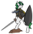 Size: 1159x1200 | Tagged: safe, artist:egophiliac, oc, oc:baron, pony, unicorn, armor, female, knight, shield, simple background, sword, transparent background, weapon