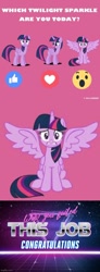 Size: 500x1364 | Tagged: safe, twilight sparkle, alicorn, pony, seraph, seraphicorn, g4, congratulations, four wings, multiple wings, spread wings, twilight sparkle (alicorn), wings, you had one job