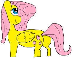 Size: 1920x1520 | Tagged: safe, artist:coltfan97, fluttershy, pegasus, pony, g4, 1000 hours in ms paint, butt, flutterbutt, looking ahead, plot