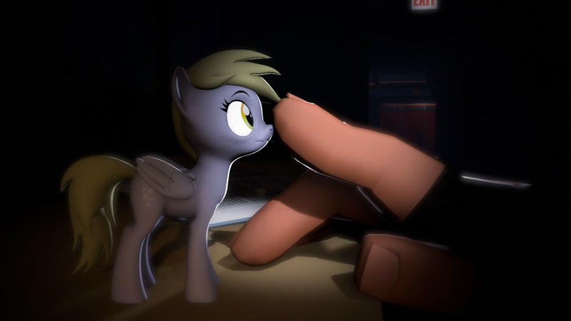 2679424 - source needed, useless source url, safe, artist:derpyanon_, derpy  hooves, human, pegasus, pony, /mlp/ tf2 general, 3d, boop, cute, female,  heavy weapons guy, mare, scrunchy face, source filmmaker, team fortress 2,